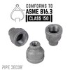 Pipe Decor 1/4 in. x 1/8 in. Black Reducing Coupling - 4 of 4