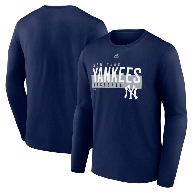 MLB New York Yankees Men&#39;s Long Sleeve Core T-Shirt, 1 of 4