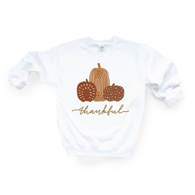 Simply Sage Market Women's Boho Thankful Pumpkins Gildan Sweatshirt