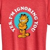 Women's - Garfield - Ignoring You Short Sleeve Graphic T-Shirt - 2 of 4