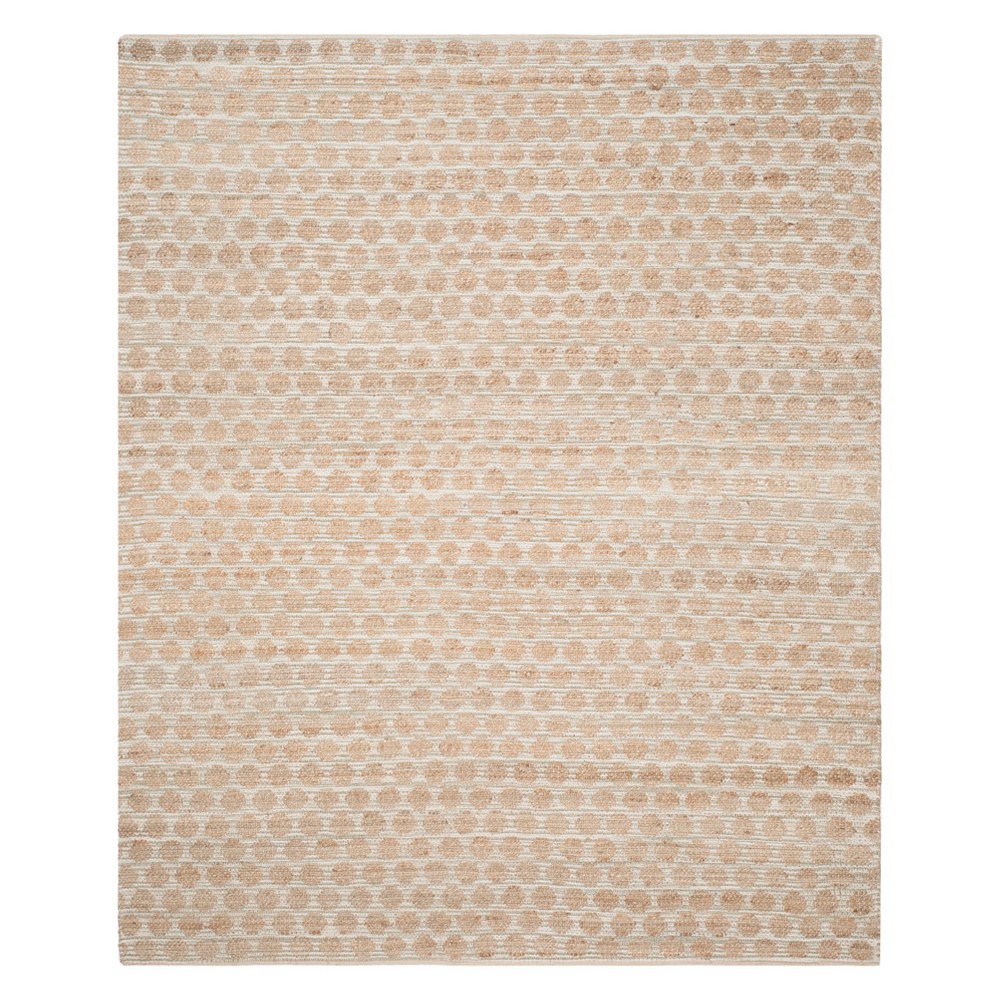 10'x14' Polka Dots Area Rug Gray/Natural - Safavieh