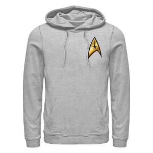 Men's Star Trek: The Original Series Command Starfleet Badge Pull Over Hoodie - 1 of 4