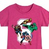 Girls' - Marvel - Avengers Birthday 6 Fitted Short Sleeve Graphic T-Shirt - 2 of 4