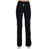 Reebok Womens Highrise Running Compression Athletic Pants, Black, Large - 3 of 4