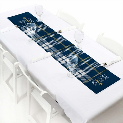 Big Dot of Happiness Grad Keys to Success - Petite Graduation Party Paper Table Runner - 12 x 60 inches