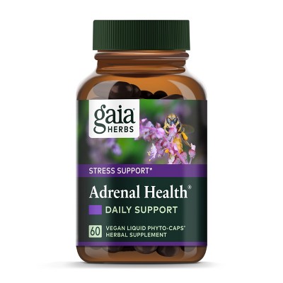 Gaia Herbs Adrenal Health Daily Support - Herbal Supplement to Help Maintain Healthy Energy and Stress Levels