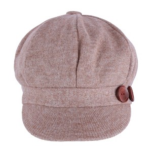 David & Young Women's Brushed Knit Jersey Cabbie Hat - 1 of 4