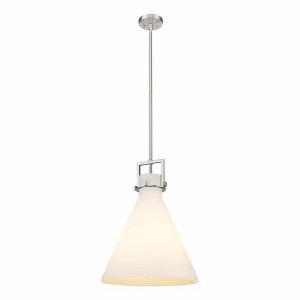 Newton Cone - 1 Light Stem Hung Pendant In Industrial Style-20.38 Inches Tall and 16 Inches Wide - 1 of 1