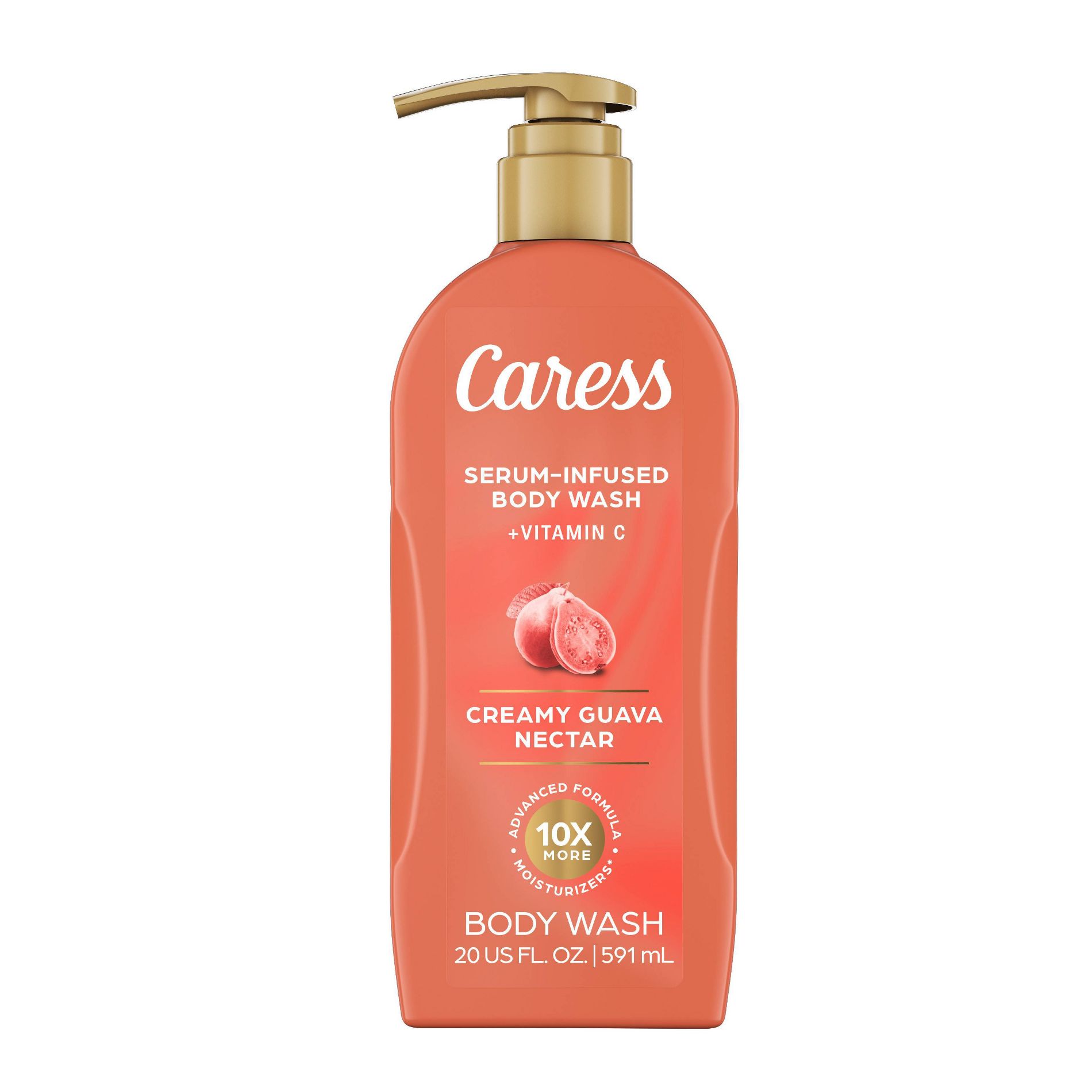 Caress Serum Infused Vitamin C Body Wash - Creamy Guava Nectar - 20 fl oz: Paraben-Free, Whole Body, Normal Skin