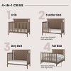 Child Craft Hampton Flat 4-in-1 Convertible Crib, Converts to Day Bed, Toddler & Full Size Bed, 3 Mattress Positions, Baby Safe Finish (Dusty Heather) - 4 of 4