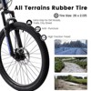 INFURNIC Bicycles 26 Inch Full Suspension Mountain Bike with 21 Speeds and Disc Brakes for Trail Riders, Black, 67"*27"*39" - 3 of 4