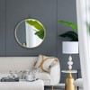 FONTOI Rahim Round Wall Mirror Iron Frame Decorative Circle Accent for Living Room Bedroom Vanity or Dressing Room Hallway, Gold, 30"*1"*34" - 4 of 4