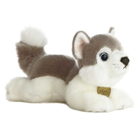 Aurora Miyoni Tots 10 Siberian Husky Puppy Grey Stuffed Animal : Target