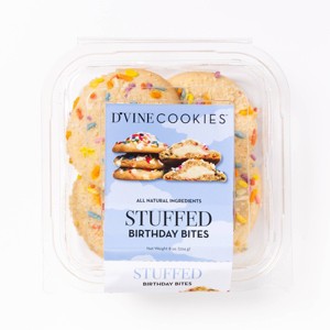 D'Vine Cookies Stuffed Birthday Cake Bites - 8oz - 1 of 4