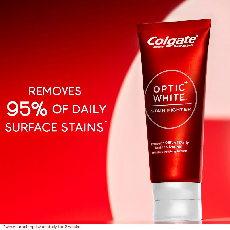 Colgate Optic White Stain Fighter Clean Mint Toothpaste - 6oz, 5 of 11