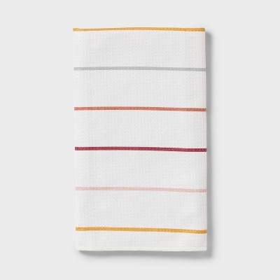 1pc Quick Dry Striped Waffle Hand Towel - Room Essentials™