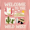 Girls' - Instant Message - Welcome To The Wild West Fitted Short Sleeve Graphic T-Shirt - 2 of 4
