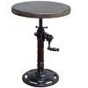 HomeRoots Black Iron Backless Adjustable Height Bar Chair - 4 of 4