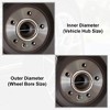Unique Bargains 2.21inch ID Aluminum Alloy Car Hub Centric Rings Wheel Bore Center Spacer Silver Tone 4 Pcs - 2 of 4