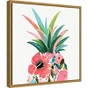 16" x 16" Pina Colada by Eva Watts Framed Canvas Wall Art - Amanti Art: Modern Lithograph, Sawtooth Back, Polystyrene Frame - 2 of 4