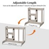 Artloge Retractable Pet Dog Fence Panels  Extra Wide 40 Inches Dog Gate  Freestanding Tempered Glass Pet Gate Barrier Door Stair Fence Guard Room - 4 of 4