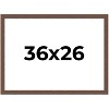 PosterPalooza | 36x26 Wide Barnwood Picture Frame, UV Acrylic, 6 Finishes - Grey, Brown, White, and Black - 2 of 4