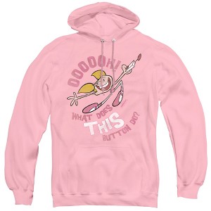 Dexters Laboratory Button Adult Pull-Over Hoodie - 1 of 4