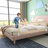 Infans 59" Breathable Baby Children Toddlers Bed Rail Guard Safety Swing Down Beige - 2 of 4