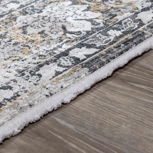 Hauteloom Stambaugh Luxury Fringed Faux Silk Rug - 1 of 4