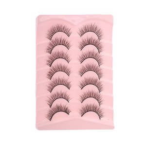 Unique Bargains 5D False Eyelashes Black 7 Pairs - 1 of 4