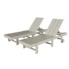 WestinTrends Ashore Modern Poly Reclining Chaise Lounge With Wheels (Set of 2pcs) - 3 of 3