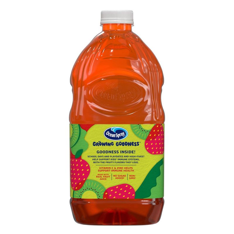 Ocean Spray Growing Goodness Cran Kiwi Strawberry Juice Drink - 64 fl oz Bottle, 3 of 6