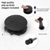 LunaLulink 2-Handle 8 inch Widespread Bathroom Sink Faucet Matt Black Lavatory Faucet 3 Hole 360° Swivel Spout Vanity Sink Basin Faucets - 4 of 4