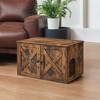 Cat Litter Box Enclosure - Hidden Furniture with Removable Divider - Indoor Cat House,  End Table - 31.5 x 20.9 x 19.7 Inches - 2 of 4
