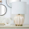 Ceramic Gourd Style Base Table Lamp with Drum Shade Cream - CosmoLiving by Cosmopolitan - image 2 of 4