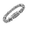 Steeltime Men's stainless steel cluster chain bracelet - 2 of 4