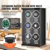 VEVOR Watch Winder, Watch Winder for 6 Men's and Women's Automatic Watches, with 6 Super Quiet Japanese Mabuchi Motors, Blue Light and Adapter - 3 of 4