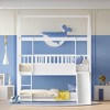 Twin Over Twin Bunk Bed, Children's Wooden Playhouse Bed With Convertible Slide, Ladder, Fall Protection Safety Guardrail And Roof For Boys Girls - 2 of 4