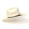 Western Express Natural Straw Western Cattleman Hat - 4 of 4