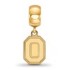 Black Bow Jewelry 14k Yellow Gold Plated Sterling Silver Ohio State Buckeyes NCAA Bead Charm - 2 of 4