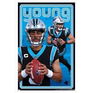 Trends International NFL Carolina Panthers - Bryce Young 24 Framed Wall Poster Prints - 1 of 4