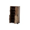 4 Door Cyrille Wood Shoe Cabinet Brown - Baxton Studio: Particle Board Construction, Freestanding Storage for 10 Pairs - 2 of 4