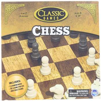 We Games Wood Laminate Chess Board With Storage Drawers : Target