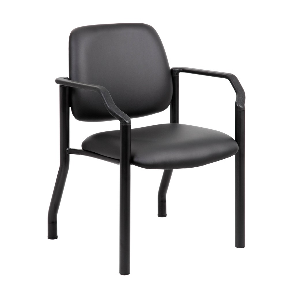 Photos - Computer Chair BOSS 300lbs Guest Chair Antimicrobial Black -  Office Products 
