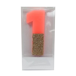 Number 1 Glitter Candle - Spritz™ - 1 of 1