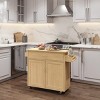 Lavish Home Rolling Kitchen Island with Spice Rack and Storage Cabinet - 4 of 4