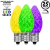 Novelty Lights C7 LED Faceted Christmas Replacement Bulbs Dimmable 25 Pack - 3 of 4