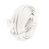 Unique Bargains Grey White RJ11 6P2C Modular Telephone Extenstion Cable 4.5M 15ft - 4 of 4