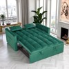 Kumasinova 54" Convertible Velvet Sofa Bed,2-Seater Pull-Out Sleeper Sofa with 3-Level Backrest Adjustment,Couches for Living Room,Apartment - 2 of 4
