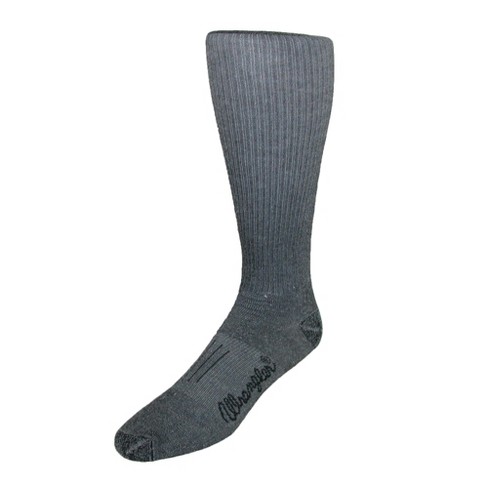 Wrangler Men's Over The Calf Boot Sock (3 Pair Pack), Black : Target